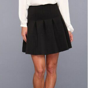BCBGeneration Black A Line Pleated Scuba Skirt